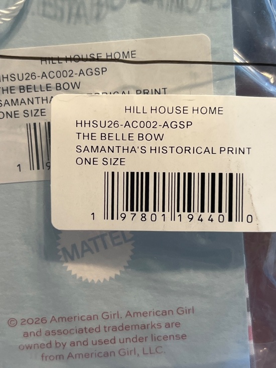 The American Girl® x Hill House Home Belle Bow Samantha Plaid main image 2